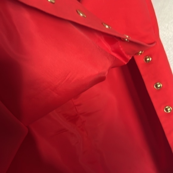 Worthington orange pencil skirt size 6 Petite snap buttons sexy - Picture 6 of 7